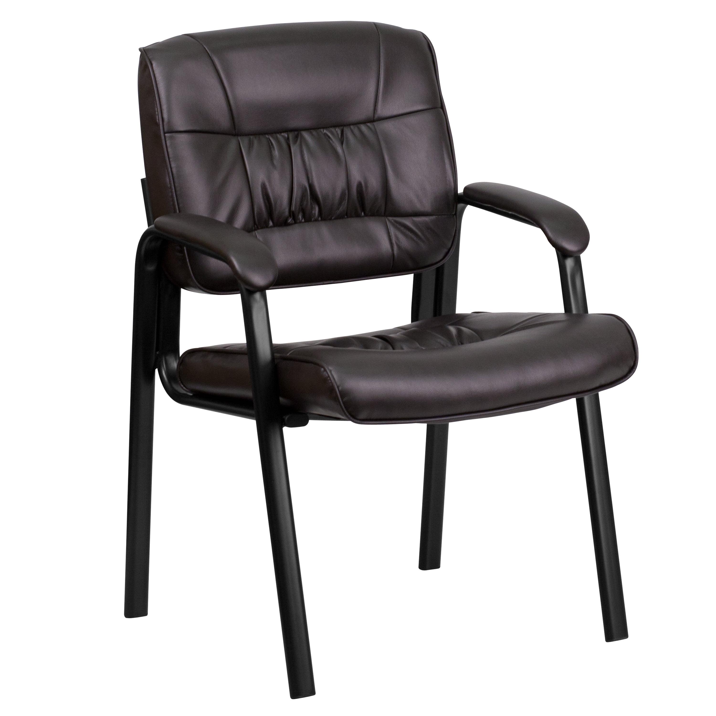 Ergonomic Brown LeatherSoft Executive Chair with Metal Frame