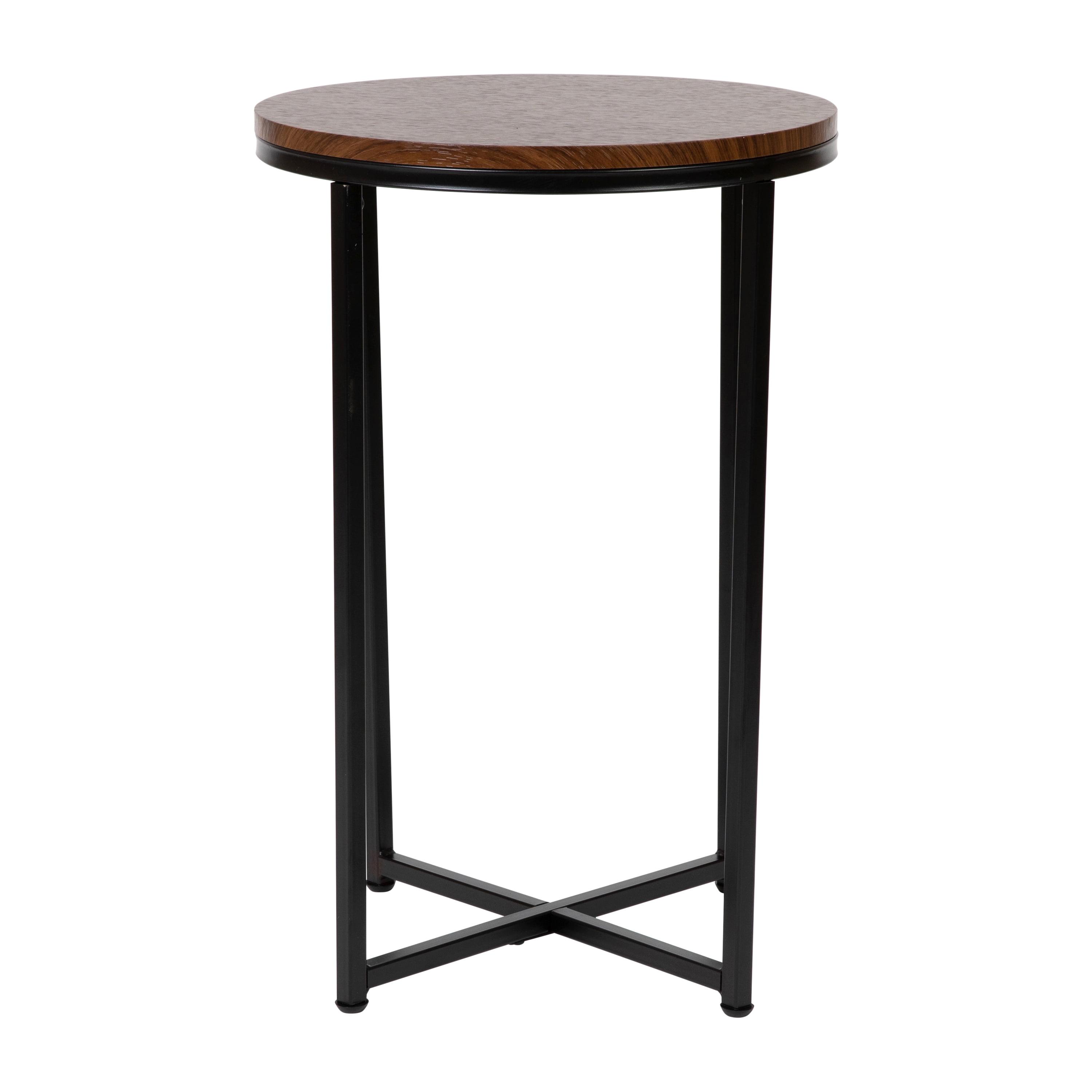 Flash Furniture Hampstead Collection End Table - Modern Laminate Accent Table with Crisscross Frame