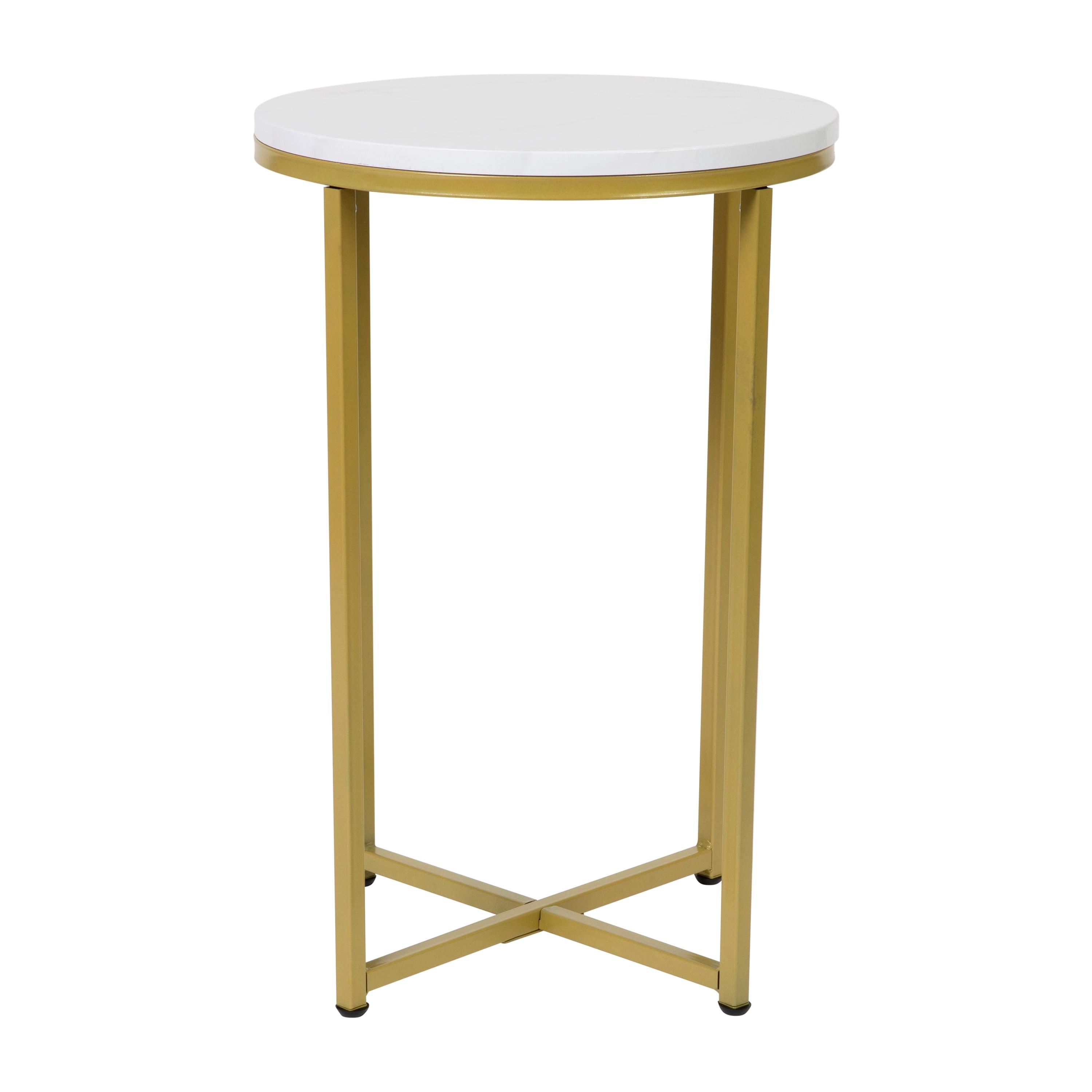 Flash Furniture Hampstead Collection End Table - Modern Laminate Accent Table with Crisscross Frame