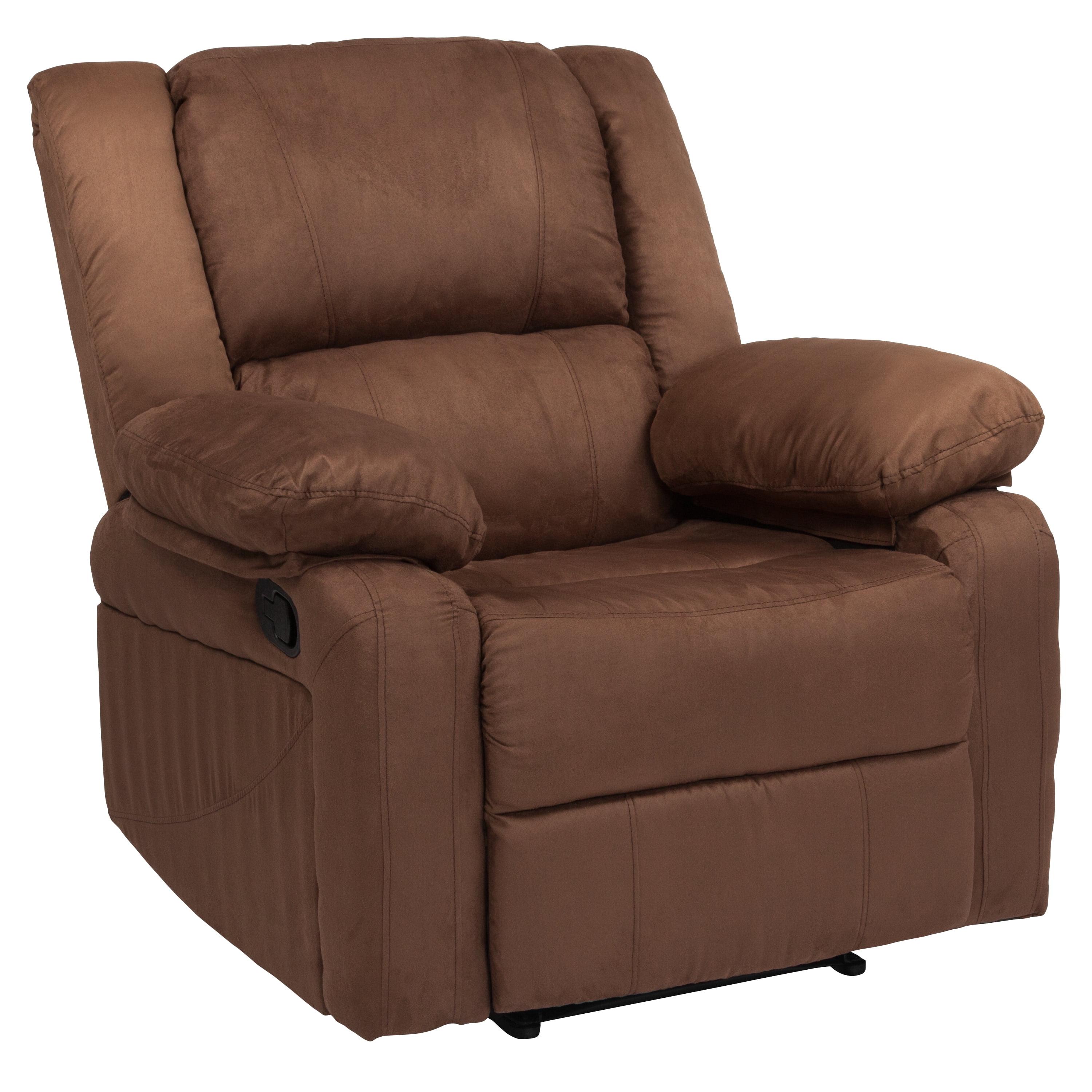 Flash Furniture Harmony Series Chocolate Brown Microfiber Recliner