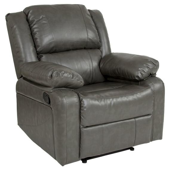 Flash Furniture Harmony Series Gray LeatherSoft Recliner