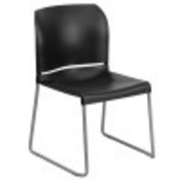 Flash Furniture Brielle Contoured Sled Base Stackable Waiting Room Chairs (Set of 5)