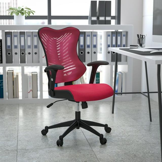 Flash Furniture Siwar High-Back Designer Ergonomic Office Chair with Adjustable Armrests