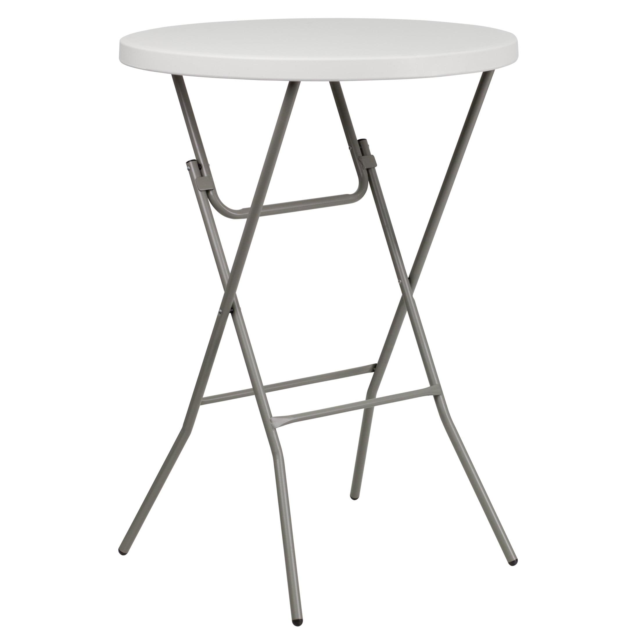 Flash Furniture Parker Round Plastic Bar Height Folding Event Table