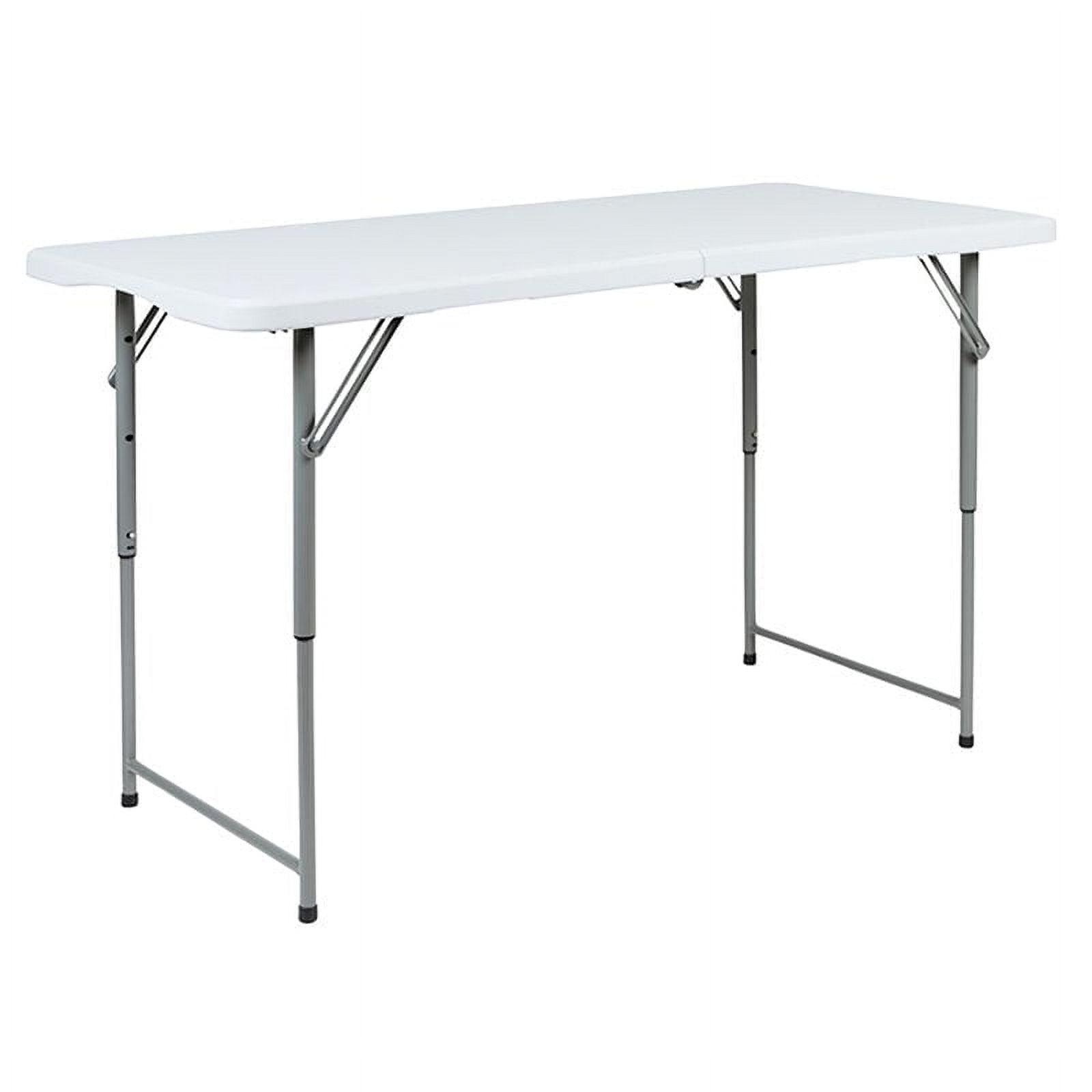 Adjustable Granite White Bi-Fold Portable Craft Table