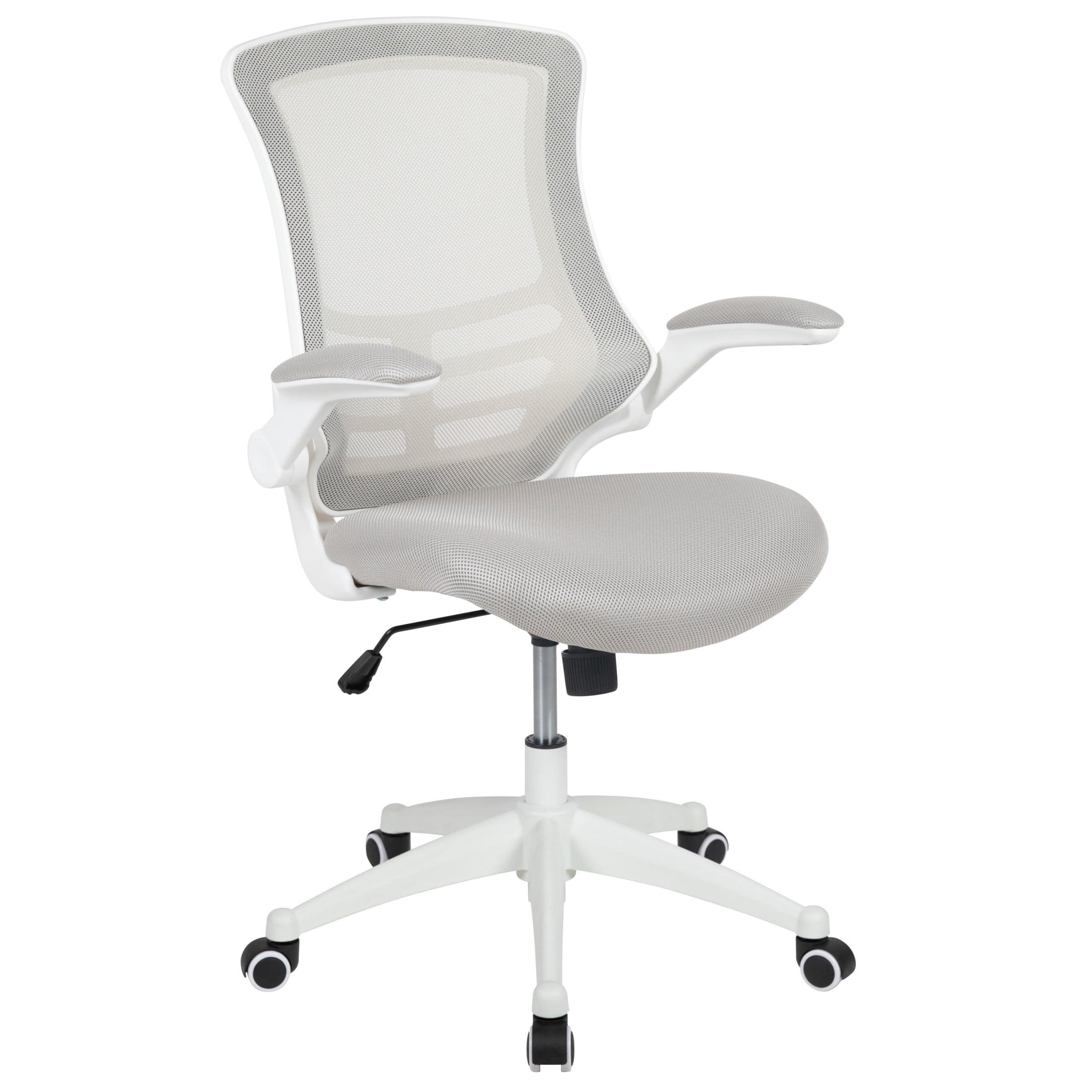 Jayetta Mid-Back Mesh Swivel Ergonomic Office Chair with Flip-Up Arms by Flash Furniture