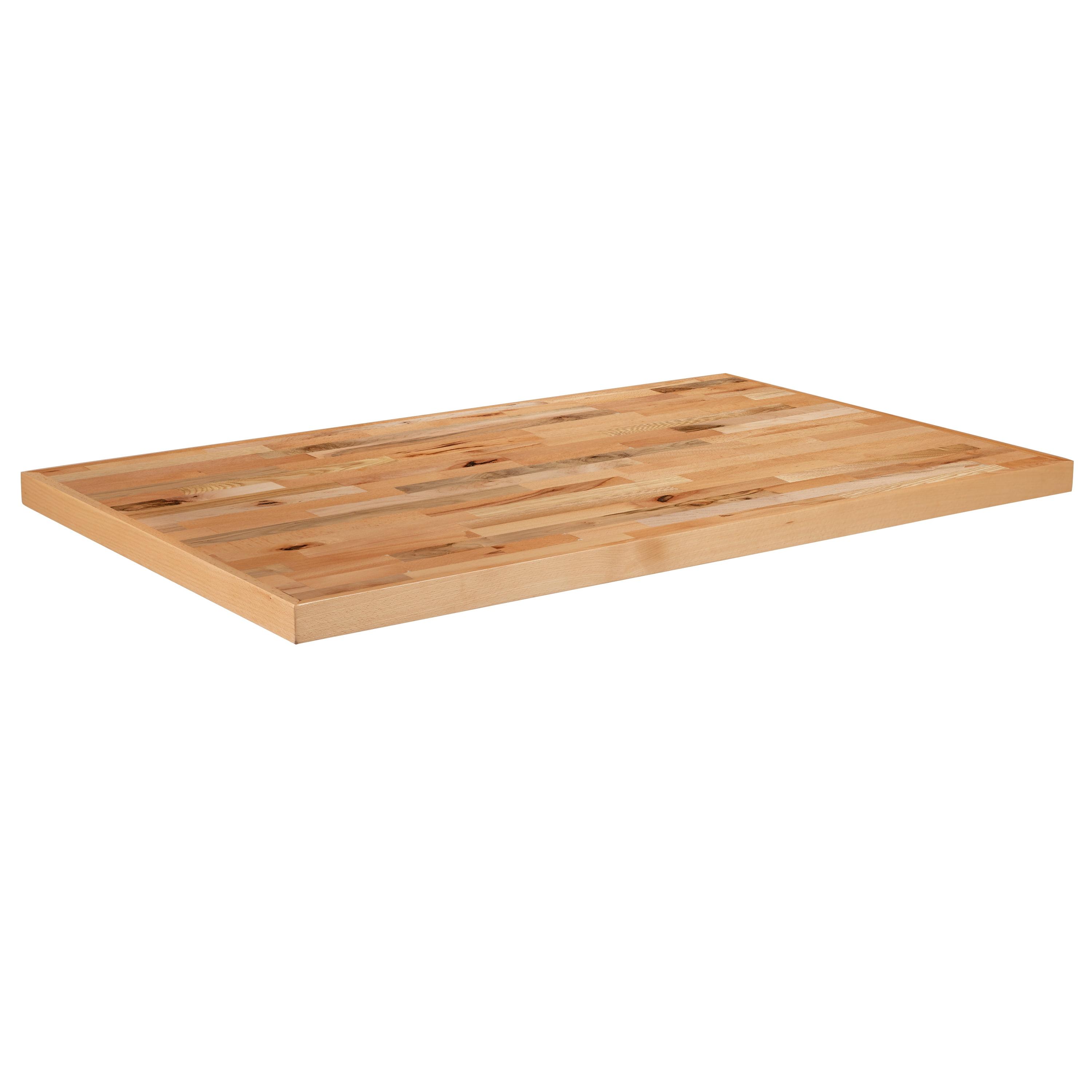 Mayfair Rectangle Butcher Block Style Table Top - Restaurant Table Top