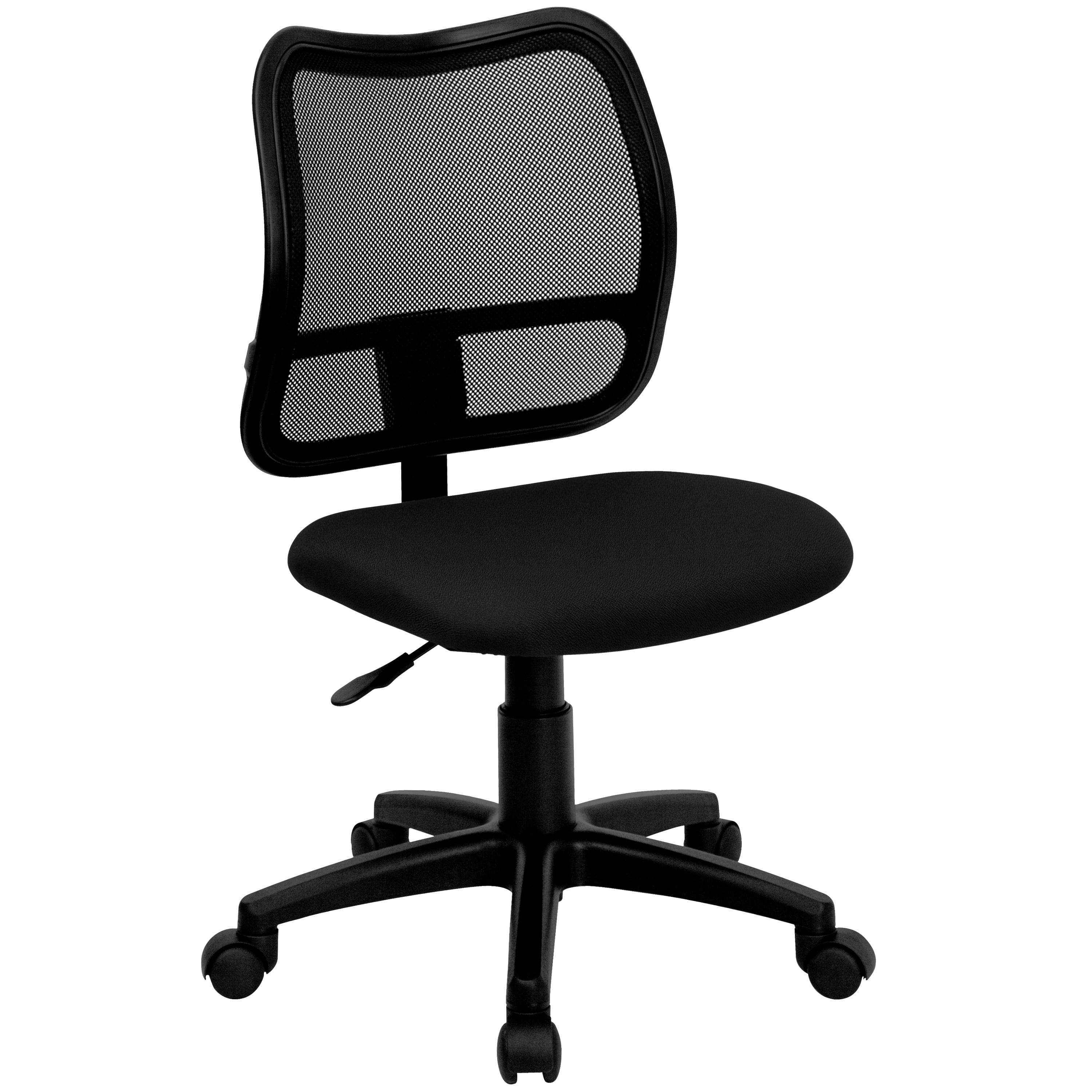 Flash Furniture Mid-Back Black Mesh Swivel Task Office Chair