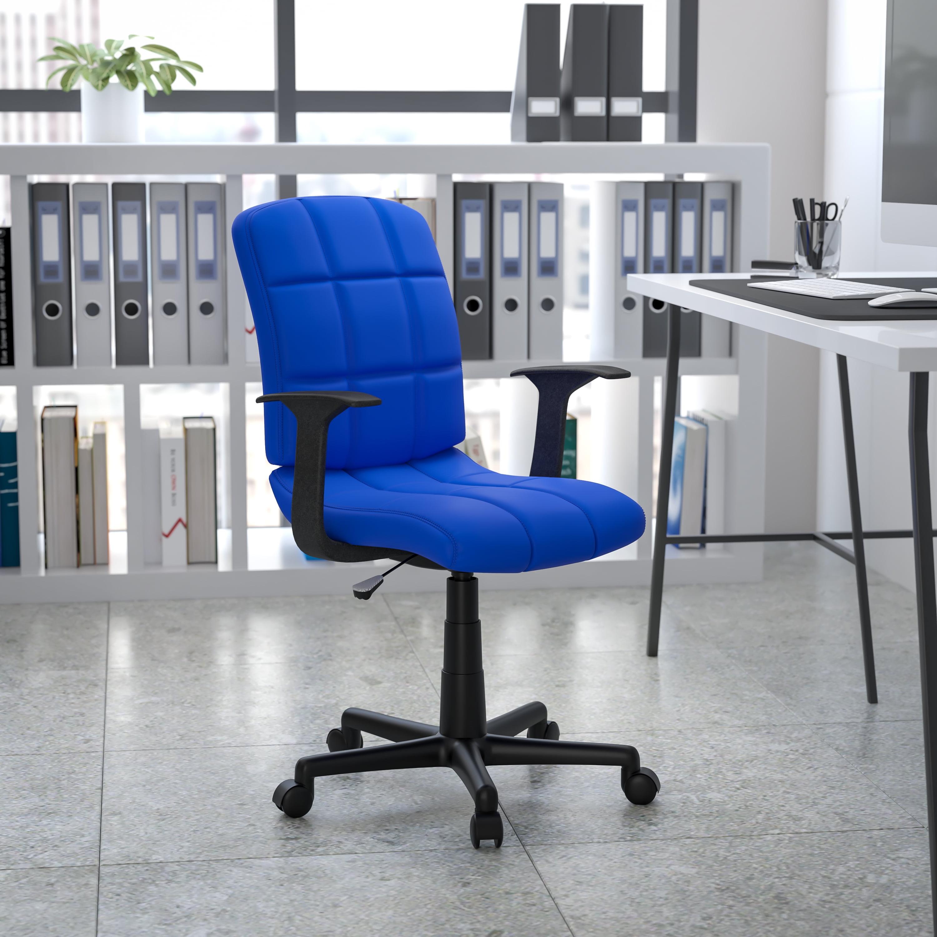 ColorLife Bonavant Mid-Back Quilted Vinyl Swivel Task Office Chair
