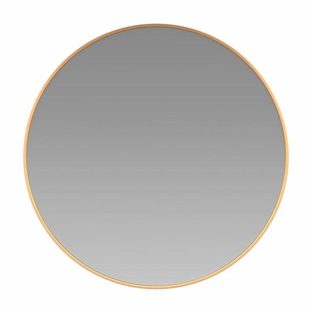 Flash Furniture Modern Round Wall Mounted Mirror, Gold