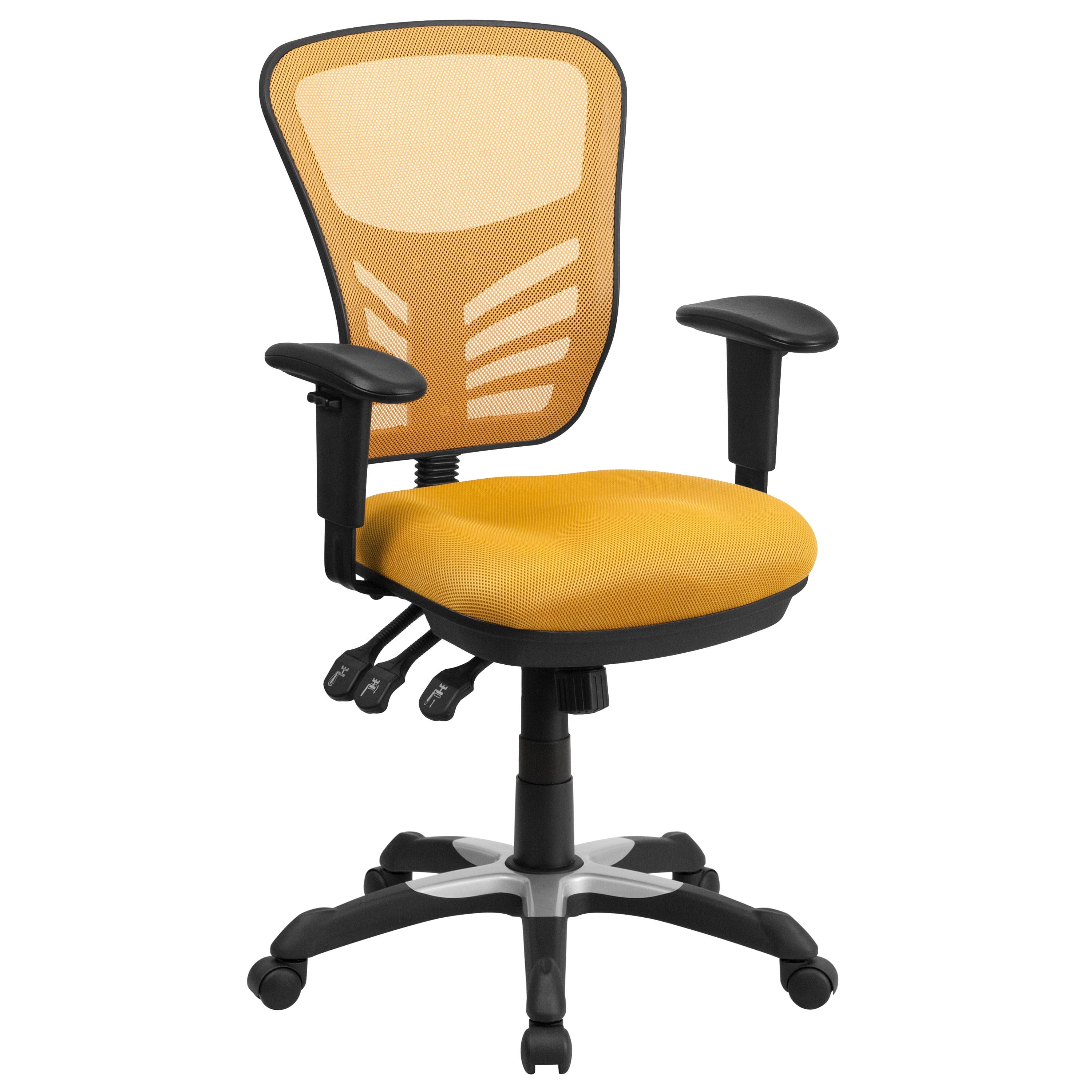 Flash Furniture Mid-Back Mesh Multifunction Executive Swivel Ergonomic Office Chair with Adjustable Arms