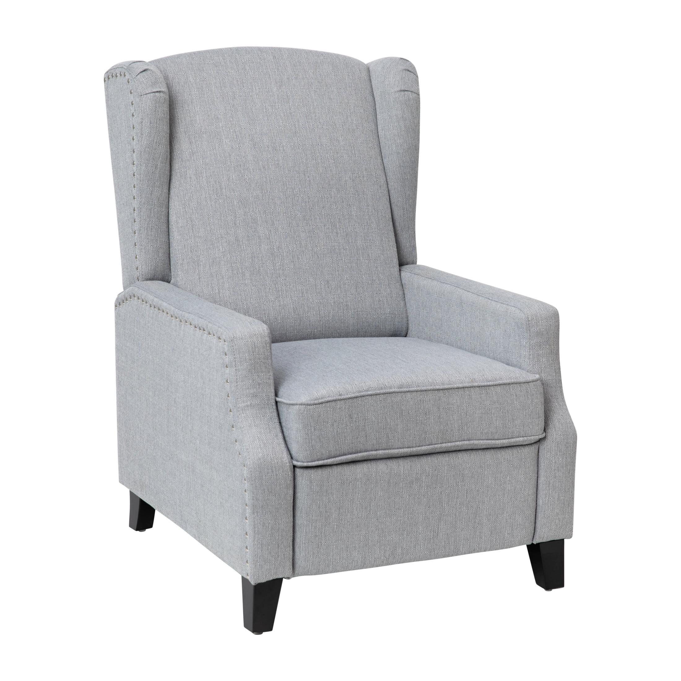 Fulton Push Back Wing Back Pocket Spring Recliner with Side Accent Nail Trim