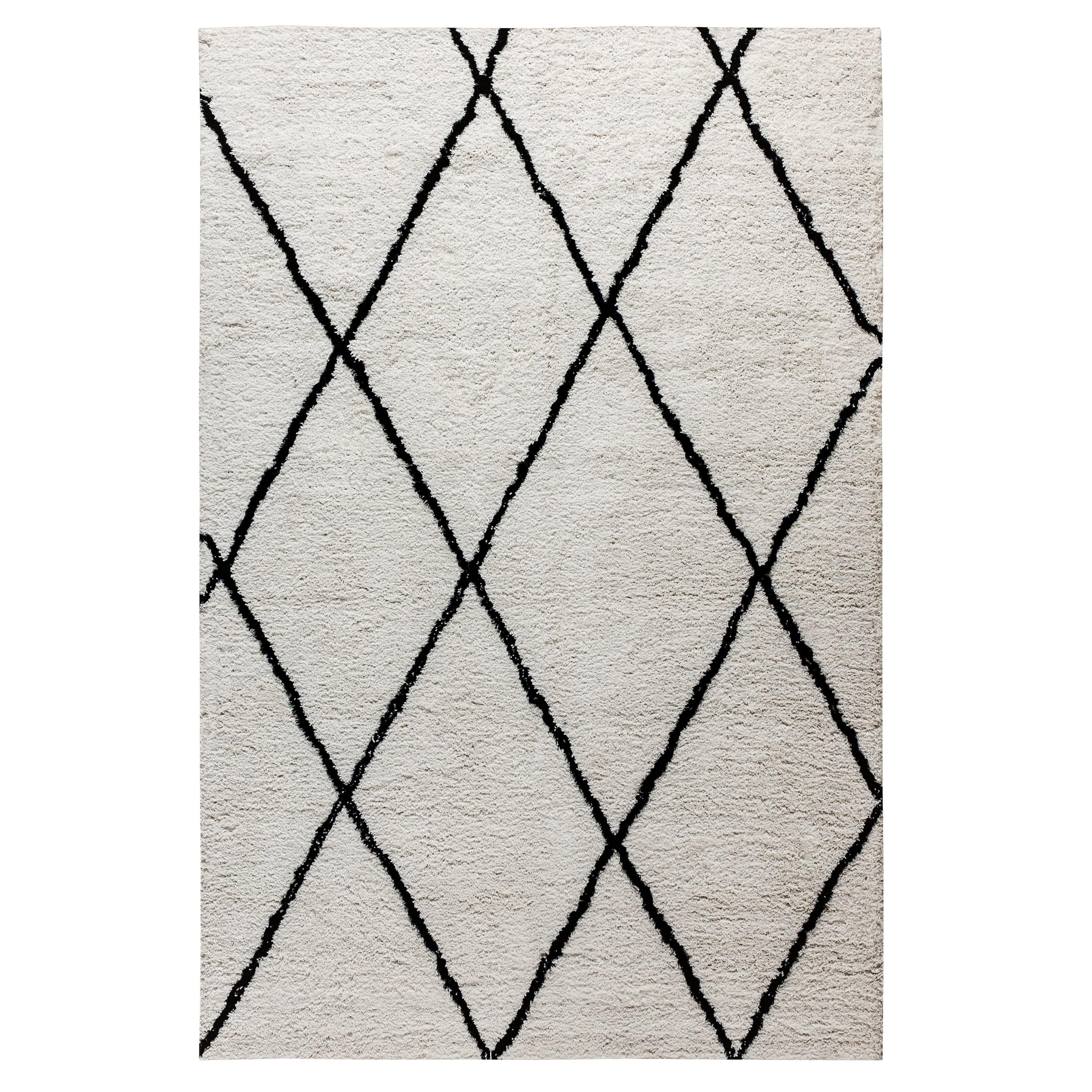 Flash Furniture Shag Style Diamond Trellis Area Rug