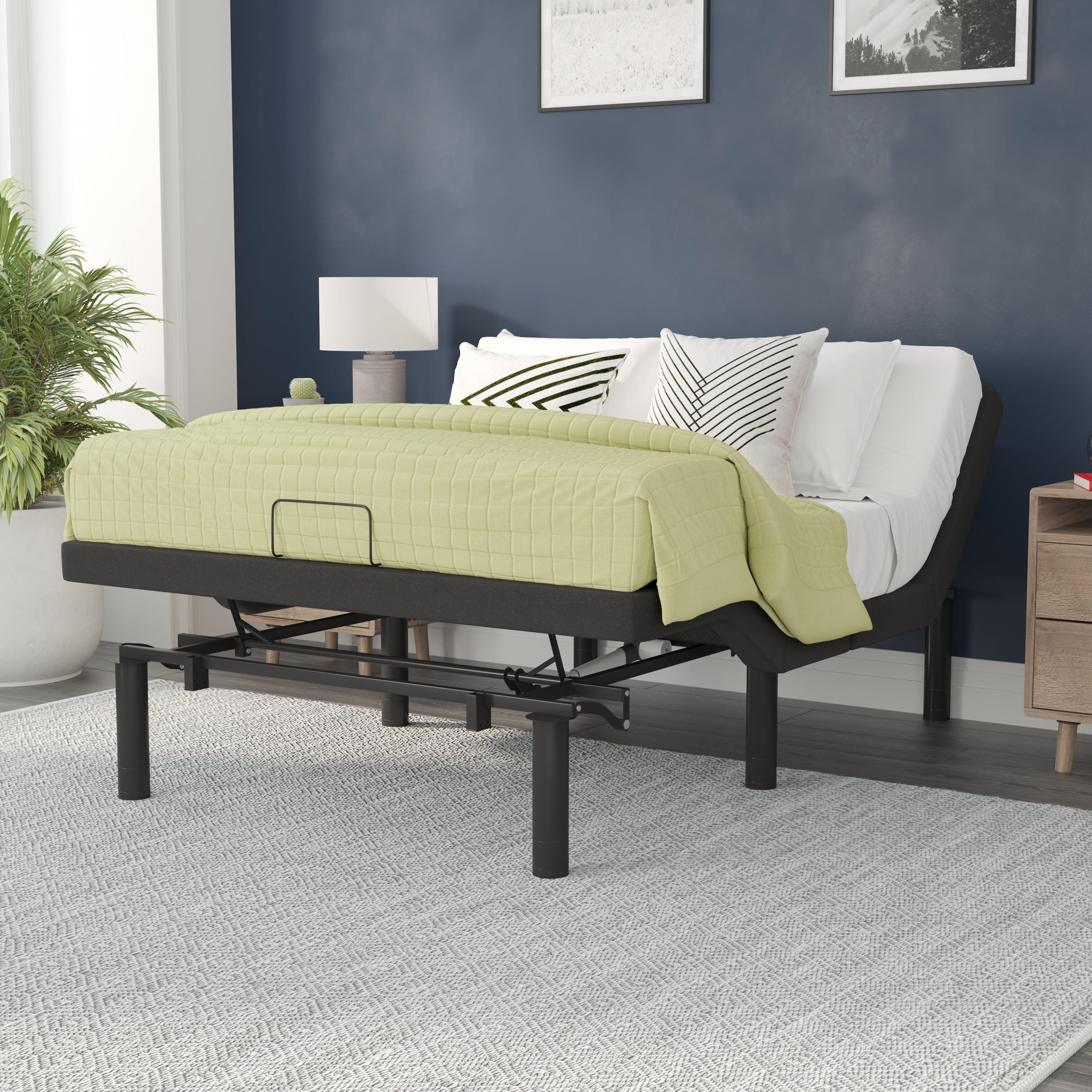 Selene Full-Size Adjustable Platform Bed with Wireless Remote, Black