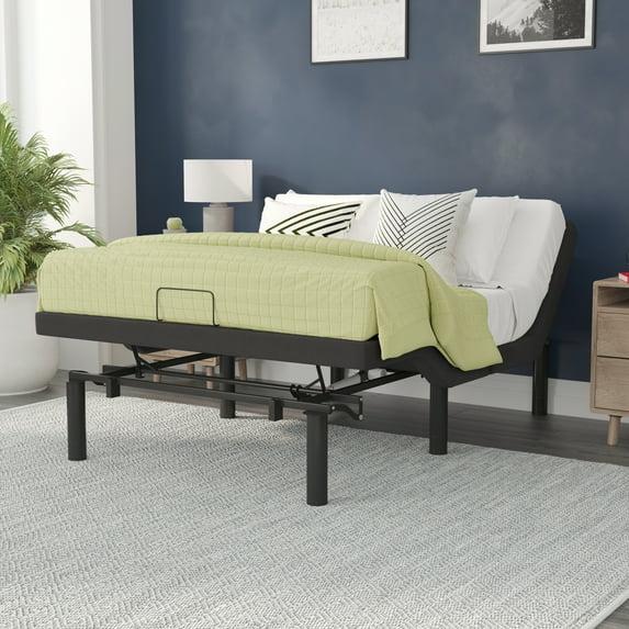 Flash Furniture Selene Motorized Adjustable Bed Frame, Black, Full