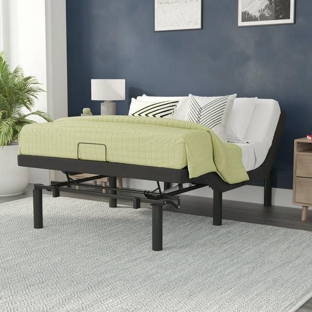 Flash Furniture Selene Motorized Adjustable Bed Frame, Black, Full