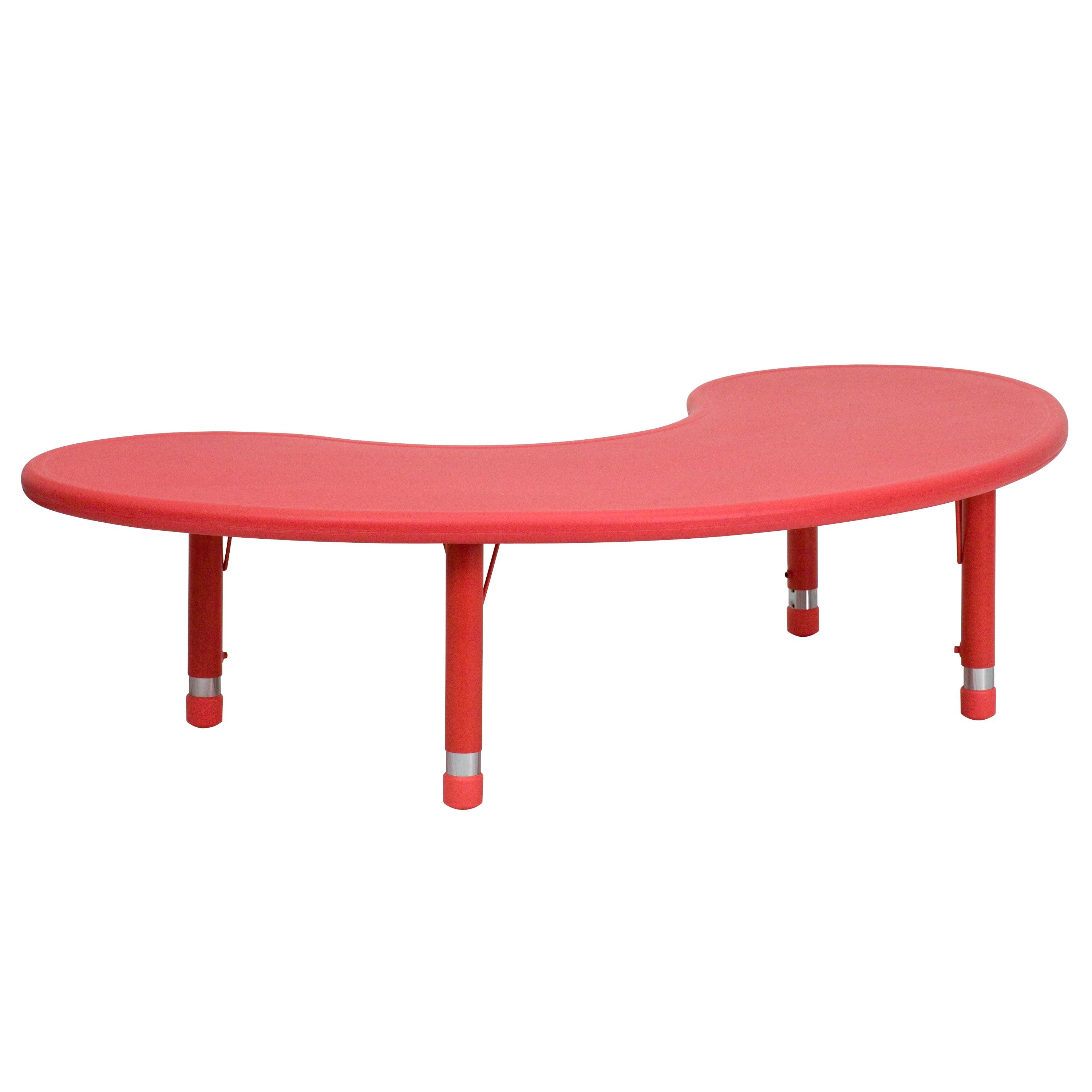 Crescent Wren Adjustable Red Activity Table for Kids