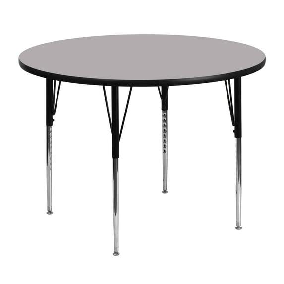Flash Furniture Goddard 42'' Round Thermal Laminate Activity Table - Adjustable Legs