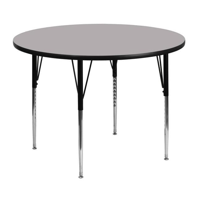 Flash Furniture Goddard 42'' Round Thermal Laminate Activity Table - Adjustable Legs