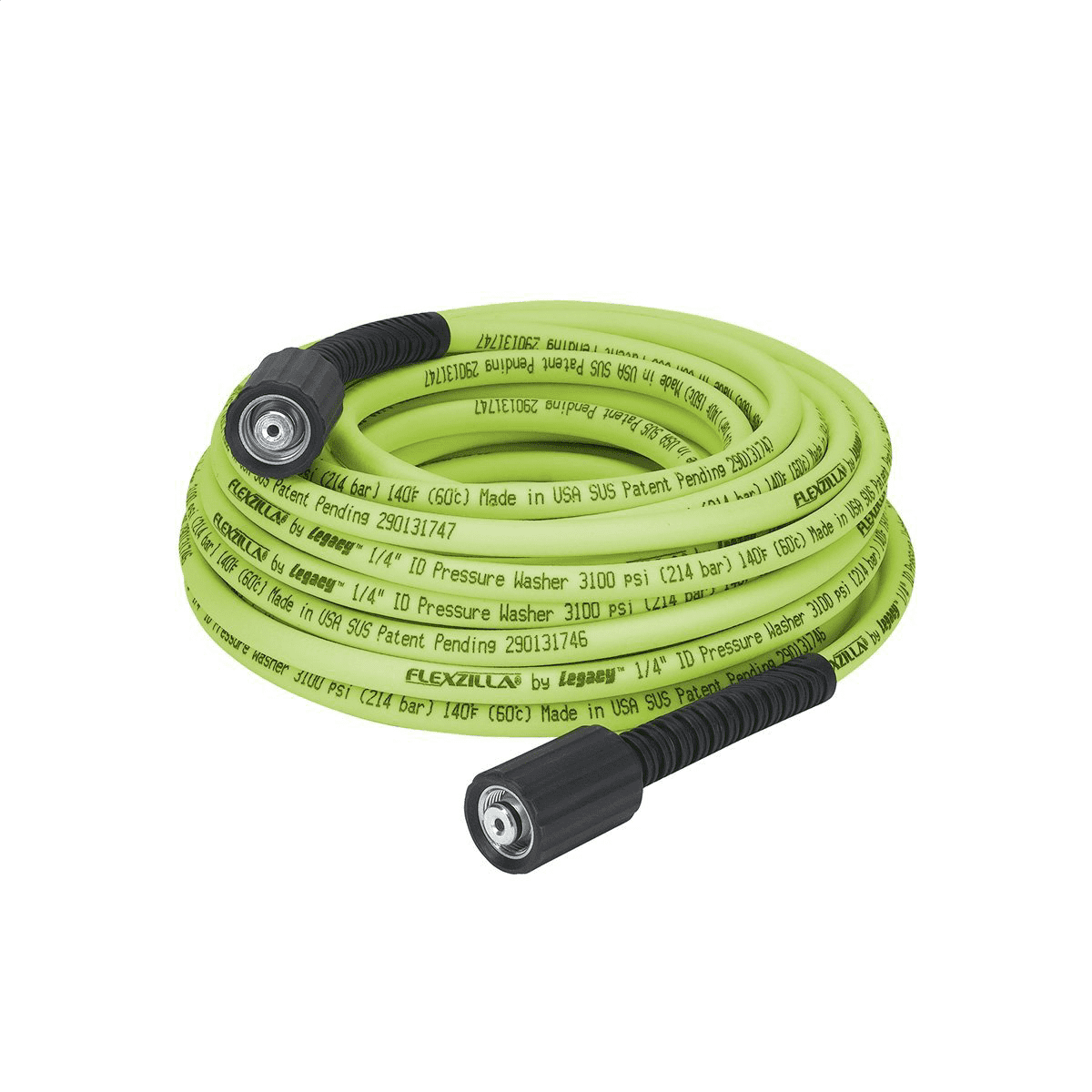 Flexzilla Green 1/4 in x 50 ft Pressure Washer Hose with M22 Fittings