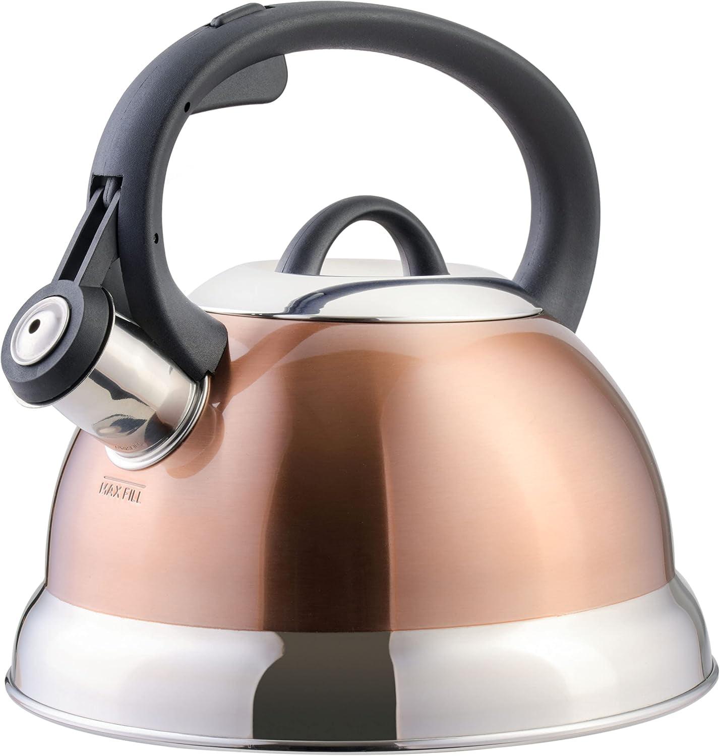 Mr. Coffee Mr. Coffee Flintshire 1.75 Quart Whistling Stovetop Tea Kettle In Blue