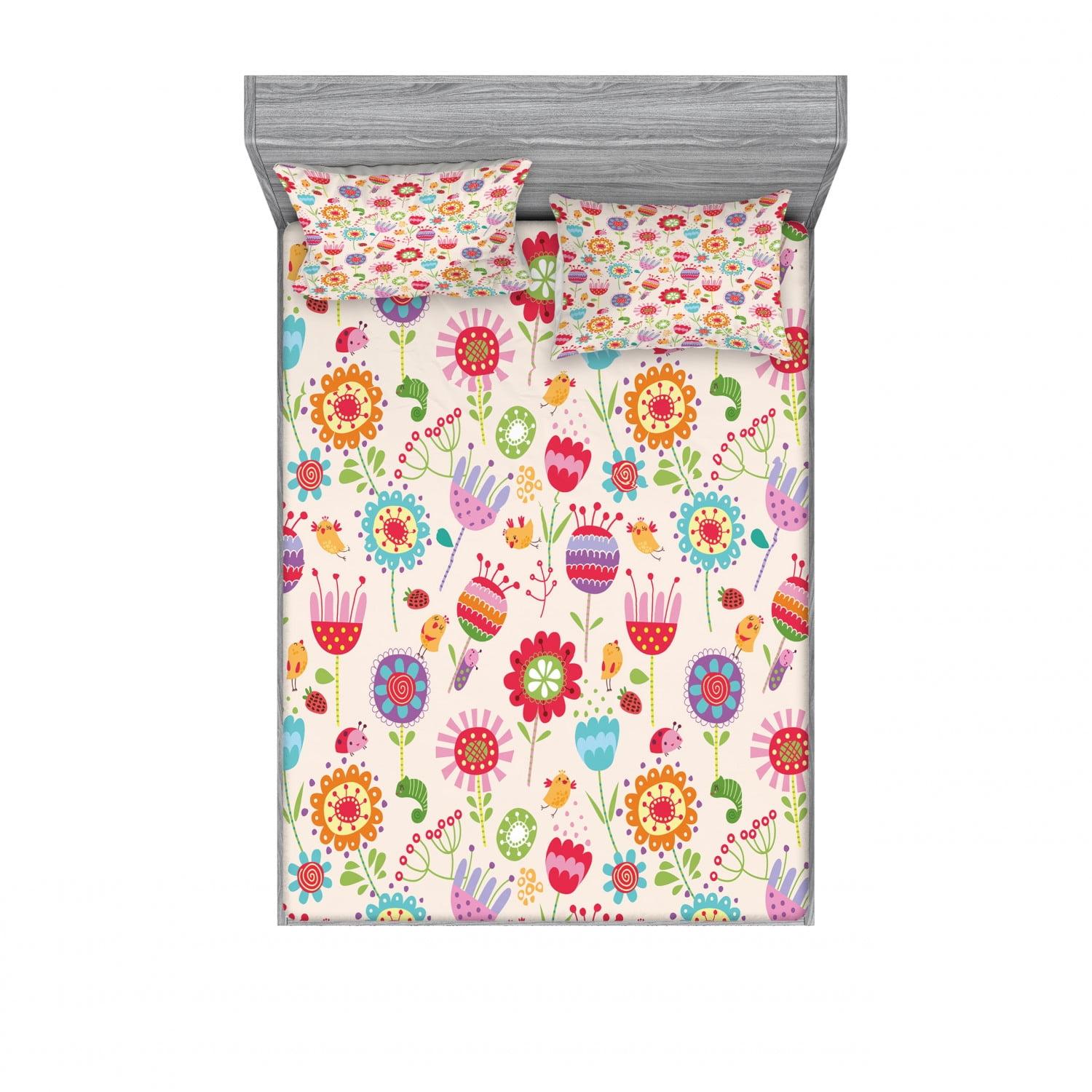 Microfiber Floral Sheet Set
