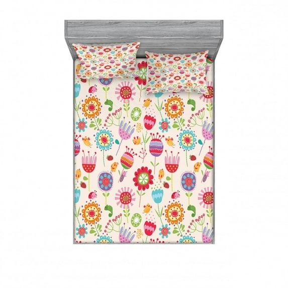 Ambesonne Floral Microfiber Sheet Set & Reviews | Wayfair