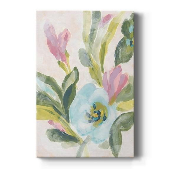 Floral Breeze Fresco II Premium Gallery Wrapped Canvas - Ready to Hang