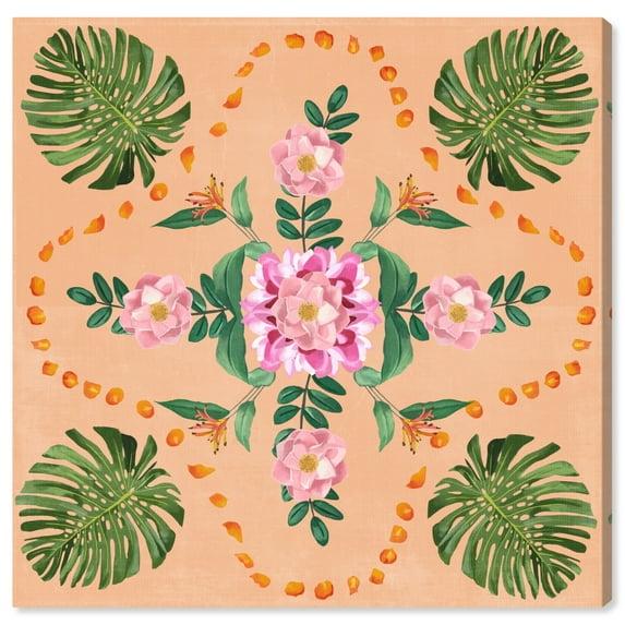 Art Remedy Floral Reef Pink Canvas Boho Maximalist Wall Art by Art Remedy