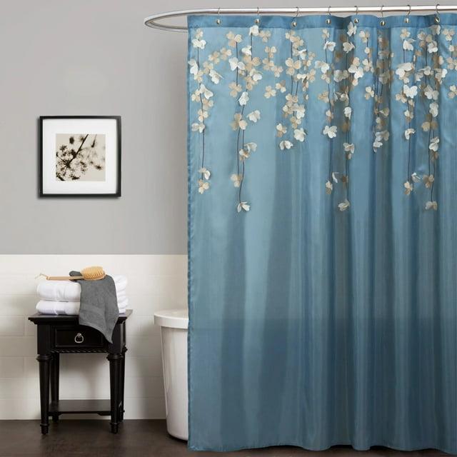 Lush Decor Flower Drop Floral Shower Curtain