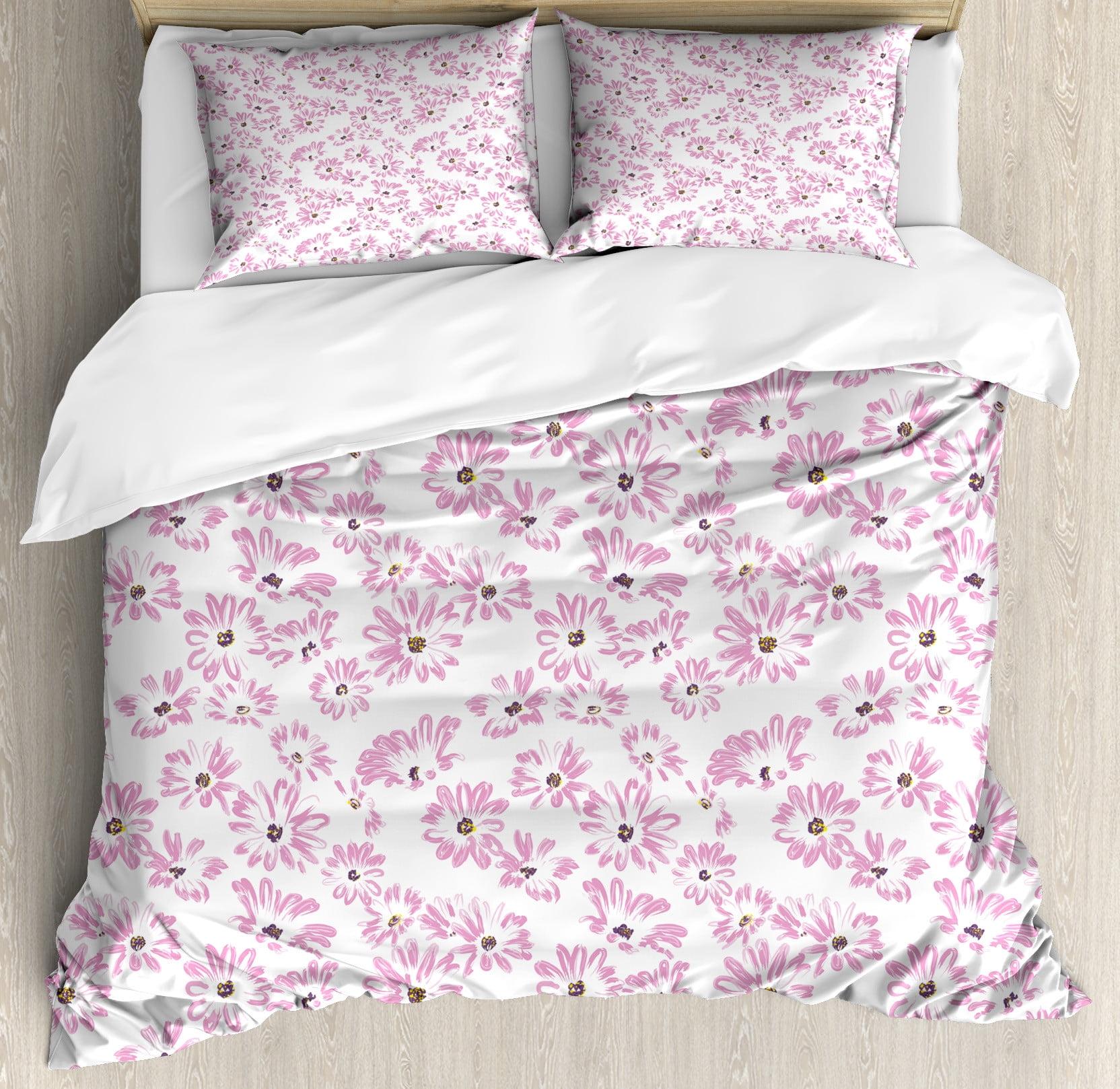 Ambesonne Flower Farmhouse / Country Floral Duvet Cover Set