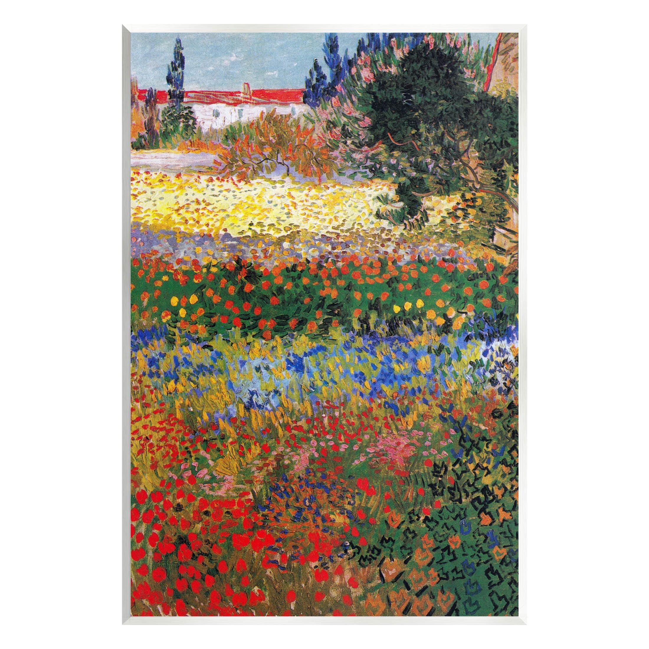 Stupell Industries " Flower Garden Van Gogh Vivid Painting " by One1000paintings Painting Print
