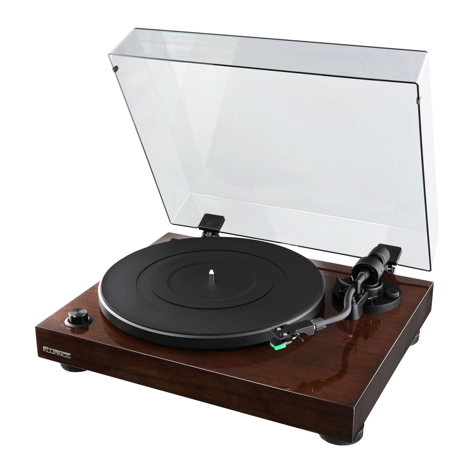 Fluance RT81 Elite High Fidelity Vinyl Turntable Record Player with Audio Technica AT95E Cartridge, Belt Drive, Preamp - Walnut