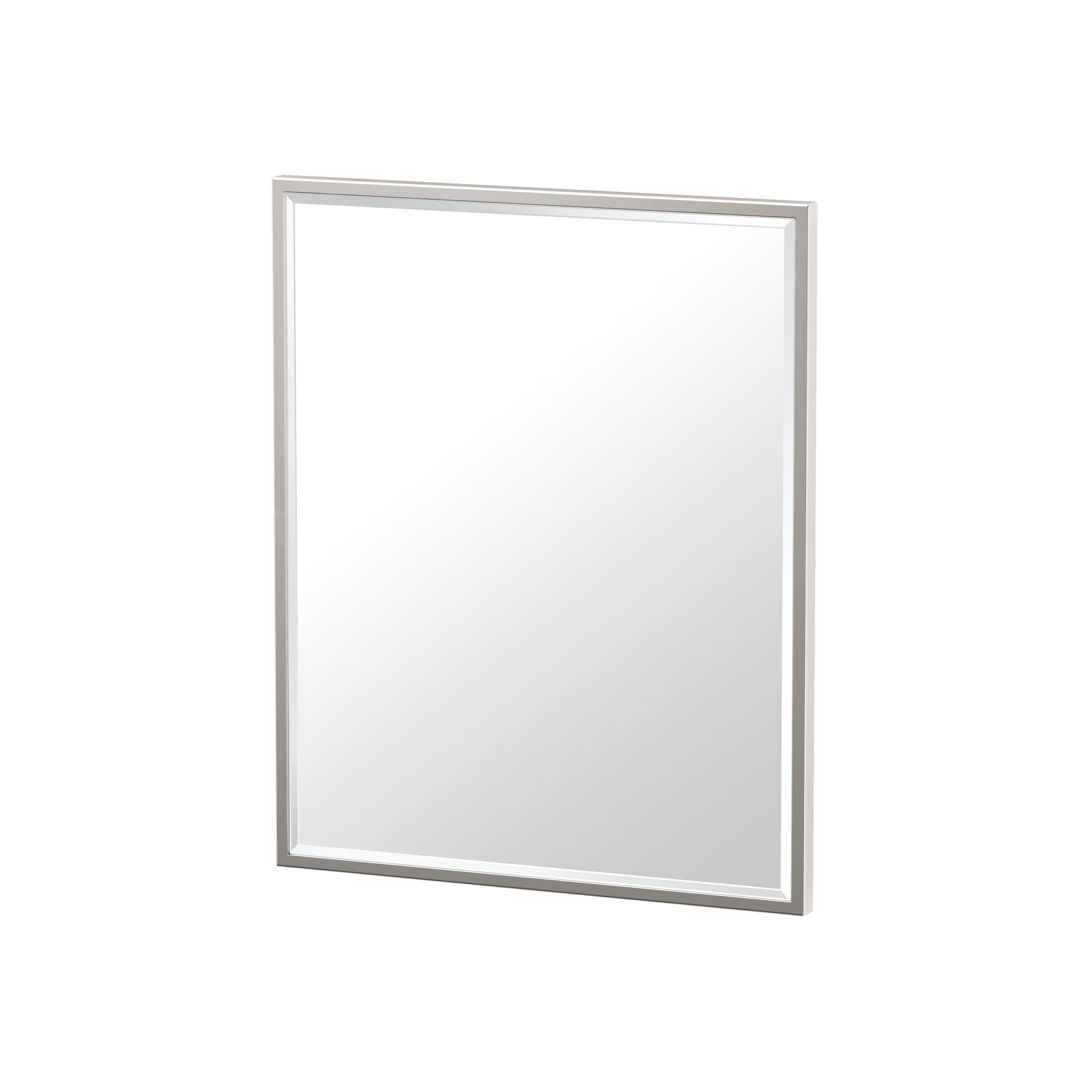 Modern Wall Mount Framed Rectangle Bathroom Vanity Mirror | Decorative Beveled MirrorFor Bedroom, Entryway, Livingroom | Mount Landscape or Portrait