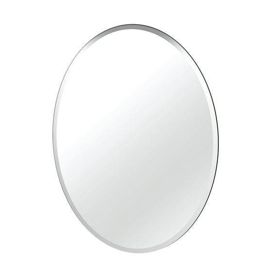 Gatco Modern Frameless Beveled Oval Wall Bathroom / Vanity Mirror & Reviews | Wayfair