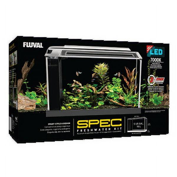 Fluval Spec V Black Glass 5-Gallon Aquarium Kit