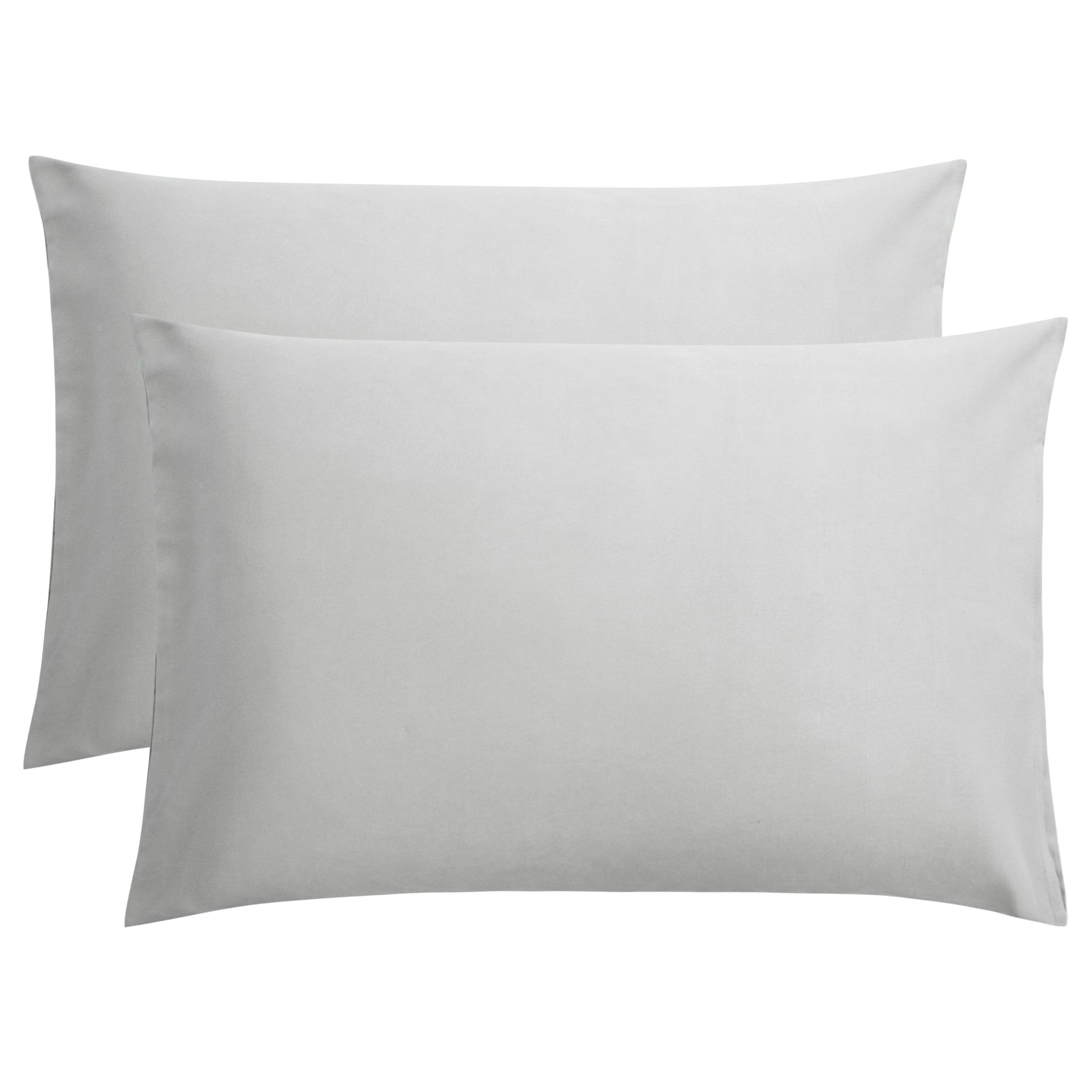 Microfiber Queen - Envelope - 20 x 30 Cloud Grey Pillowcase Set by Bare Home