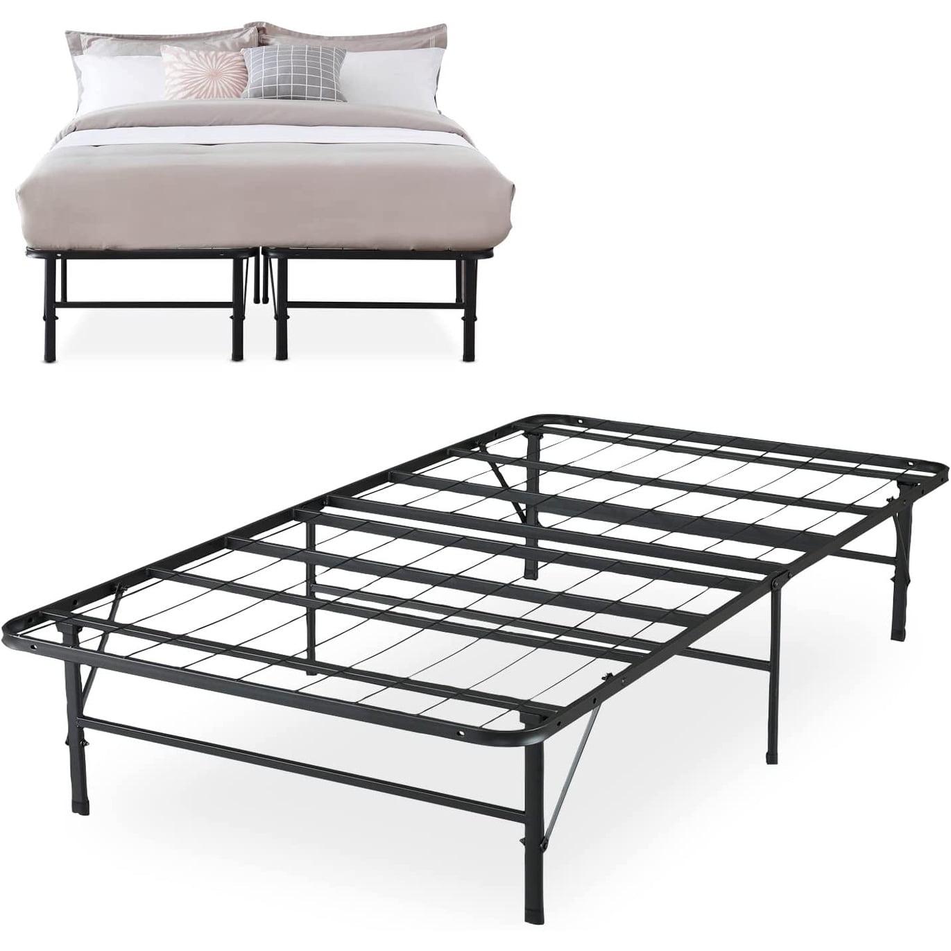 Muscoy 14" Foldable Steel Bed Frame, No Box Spring Needed, Underbed Storage , Easy Assembly