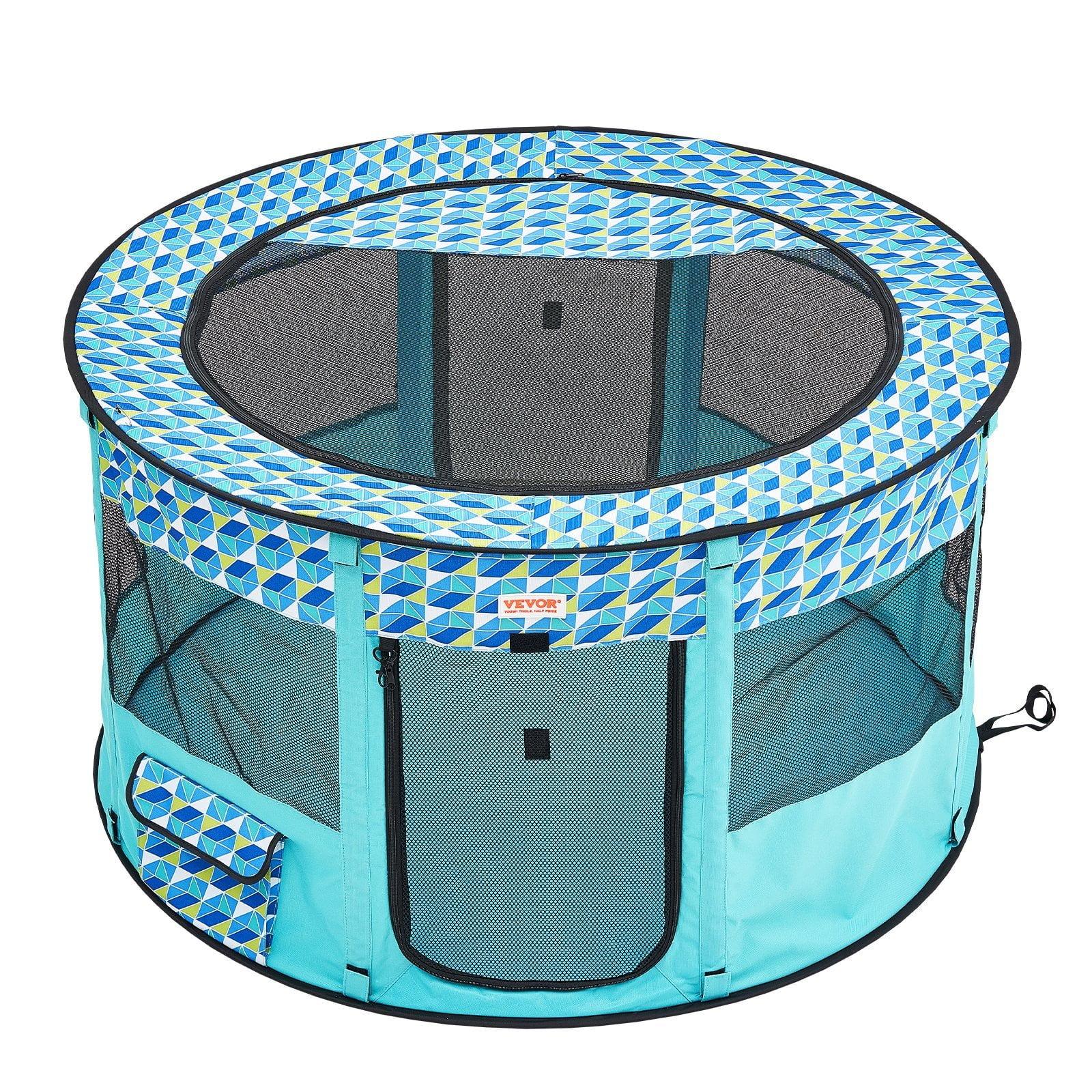 VEVOR 24'' H 4 Panel Fabric Exercise Pen With Door