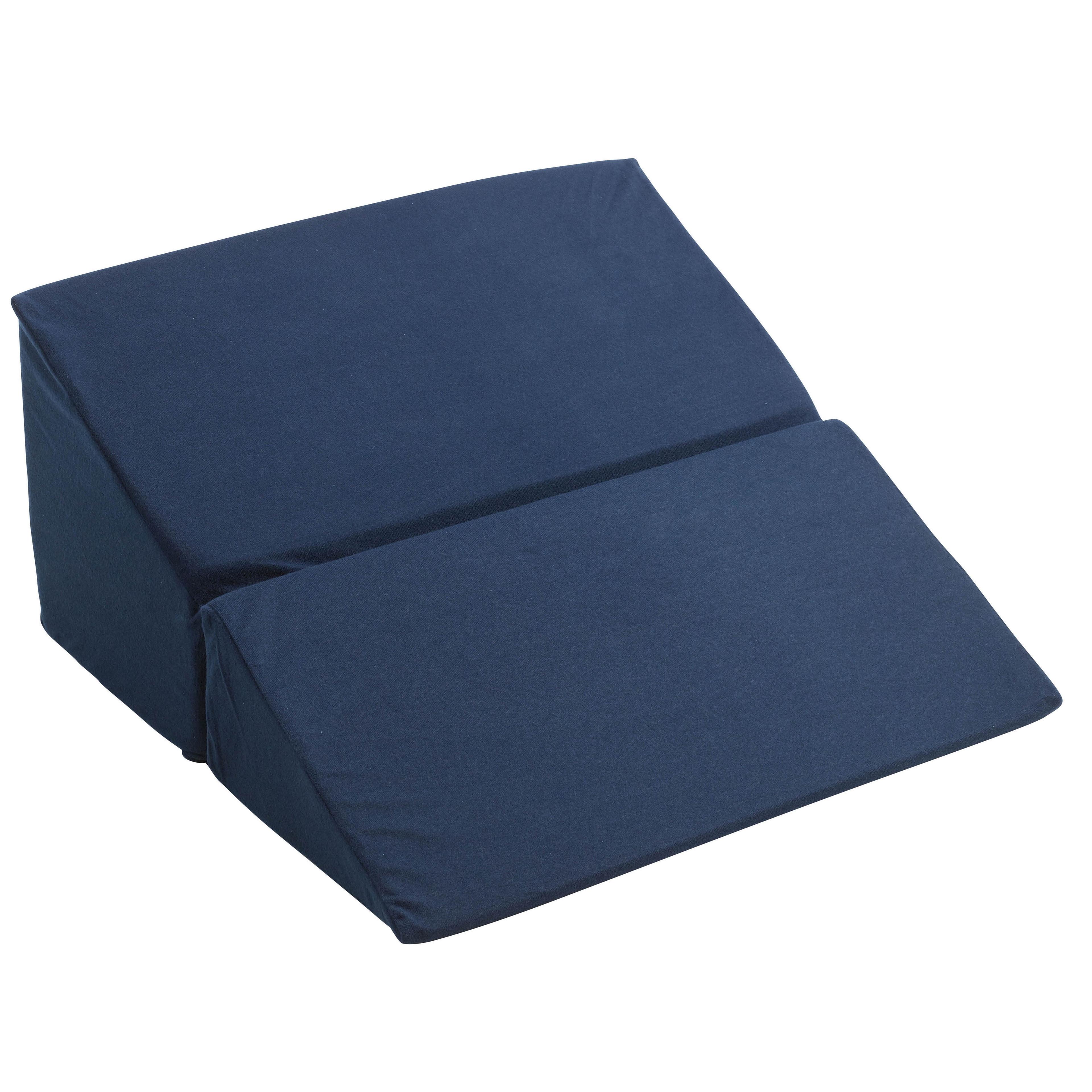 Navy Blue Memory Foam Foldable Bed Wedge Pillow