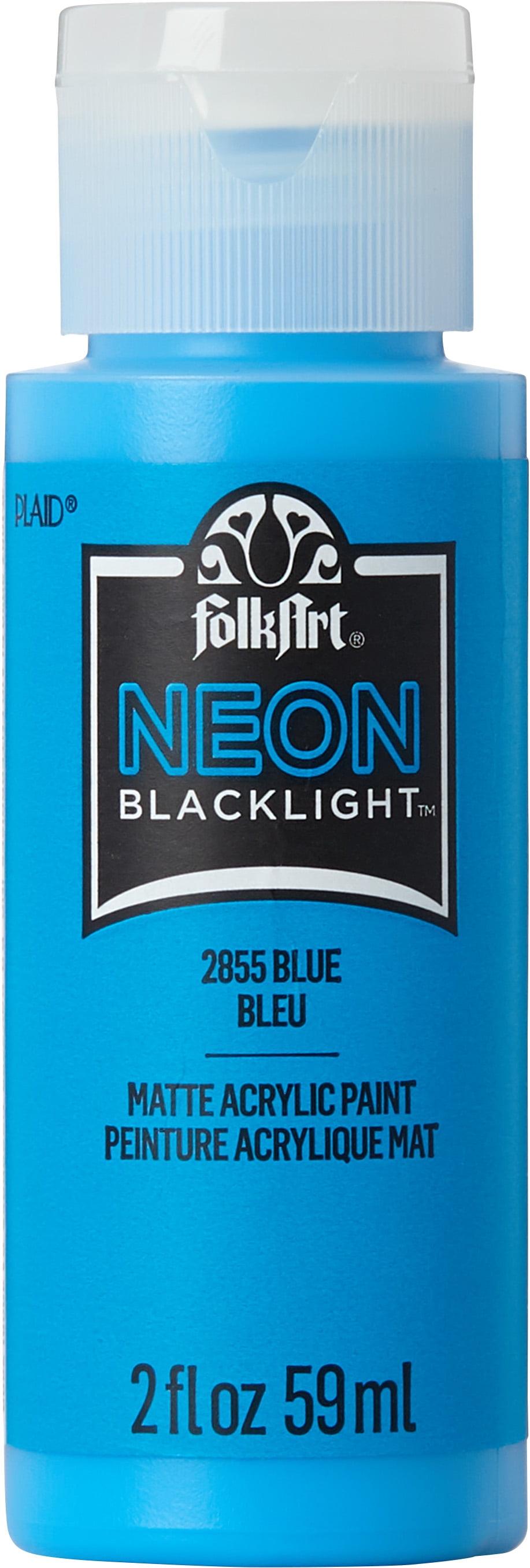 Neon Blue Matte Glow-in-the-Dark Acrylic Paint Set