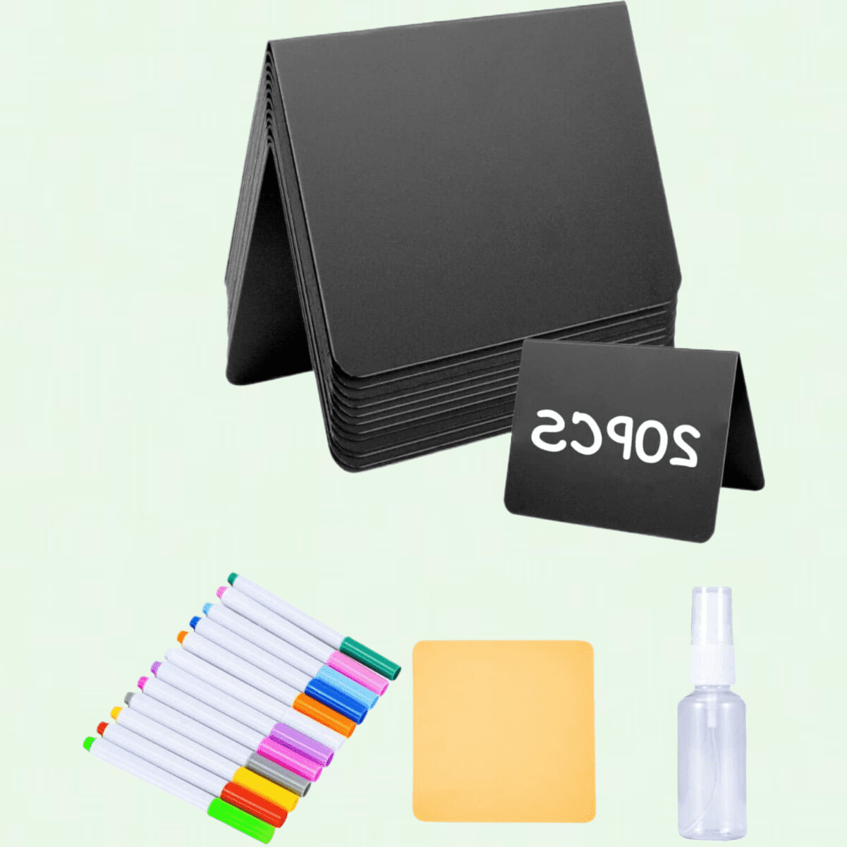 Food Labels for Party Buffet, 20PCS Reusable Reserved Table Signs