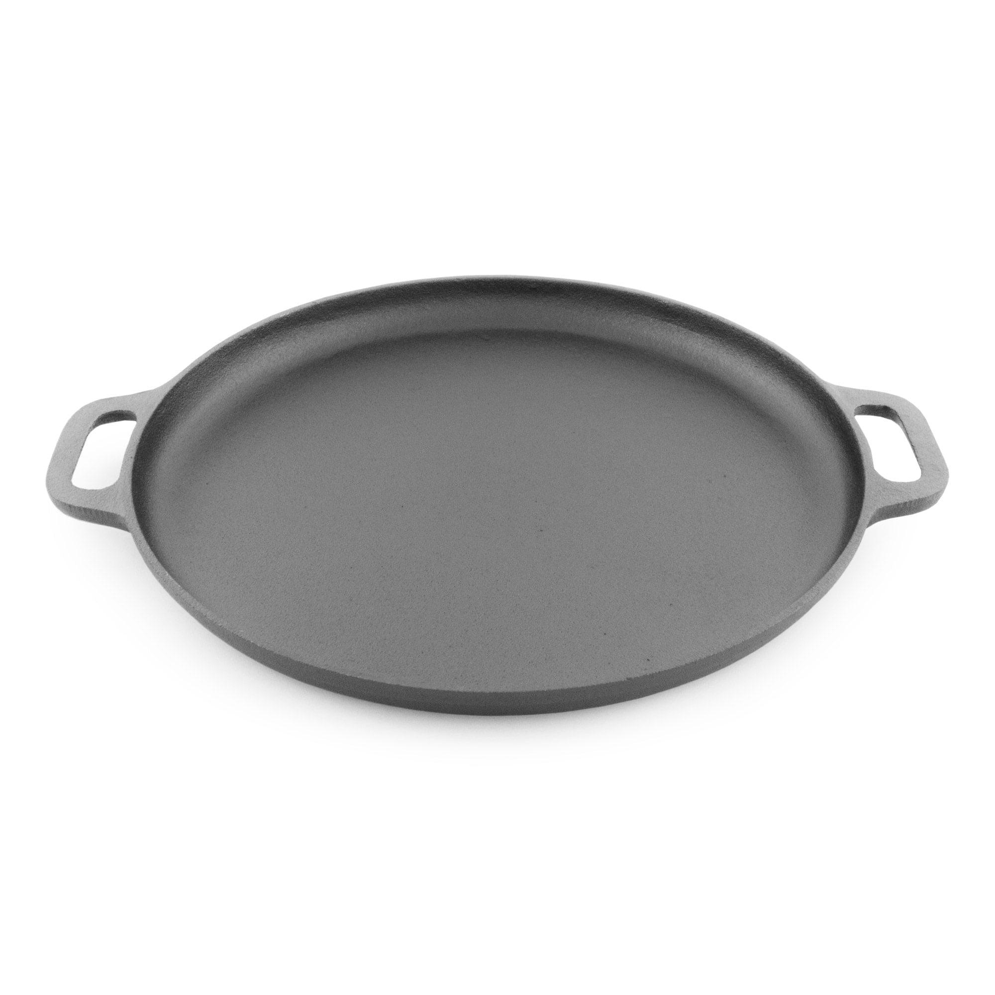 ForHauz Pre-Seasoned Cast-Iron Griddle/Pizza Pan, 14"