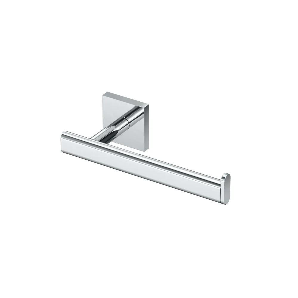 Chrome Finish Square Wall Mounted Toilet Paper Holder