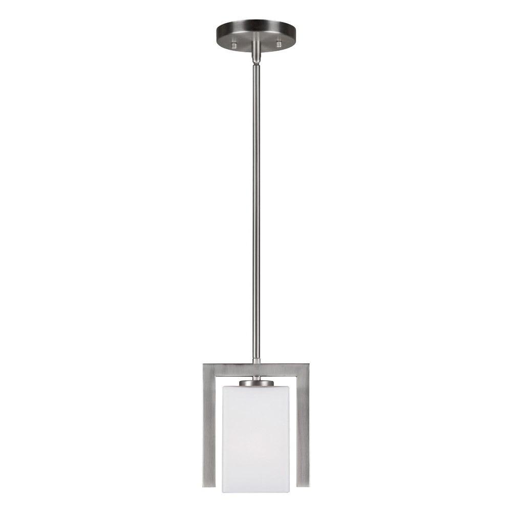 Forte Lighting 2569-01 1 Light 7" Wide Mini Pendant - Nickel
