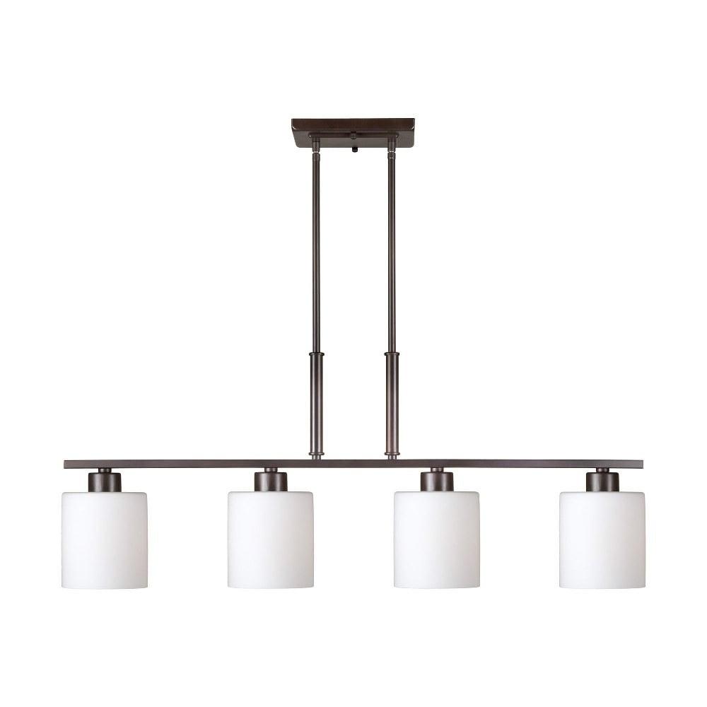 Forte Lighting 2664-04 Fiona 4 Light 35" Wide Linear Pendant - Bronze
