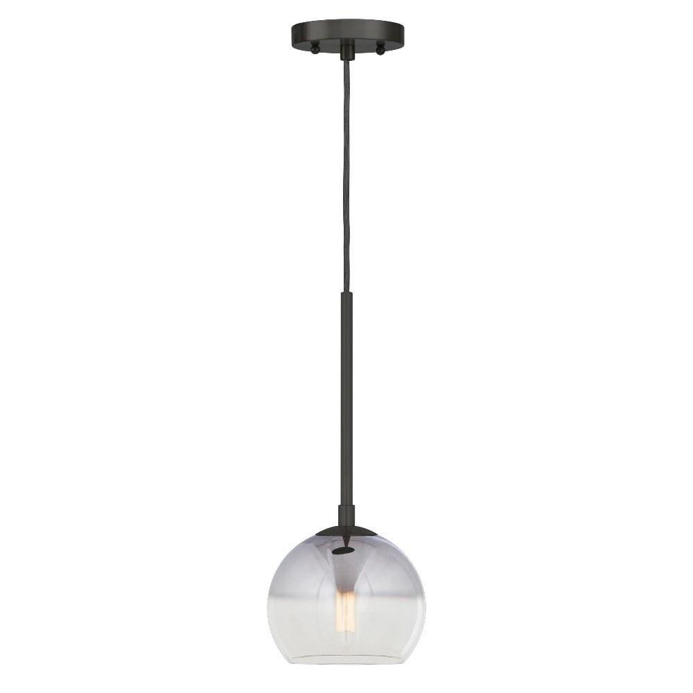 Forte Lighting 2751-01 Callisto 7" Wide Mini Pendant - Black