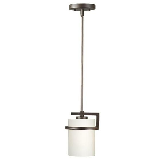 Forte Lighting 2767-01 Halo 7" Wide Mini Pendant - Bronze