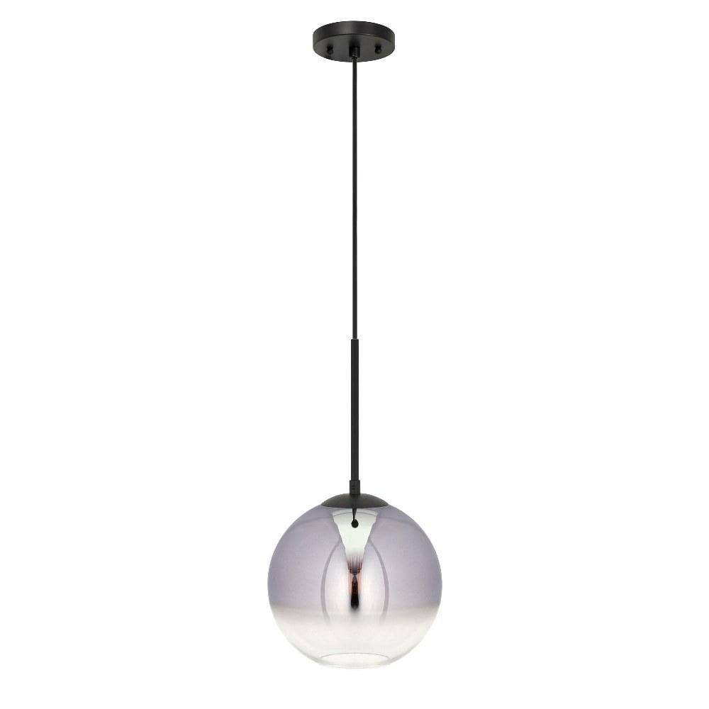 Callisto Transitional Black and Gold Globe Pendant Light