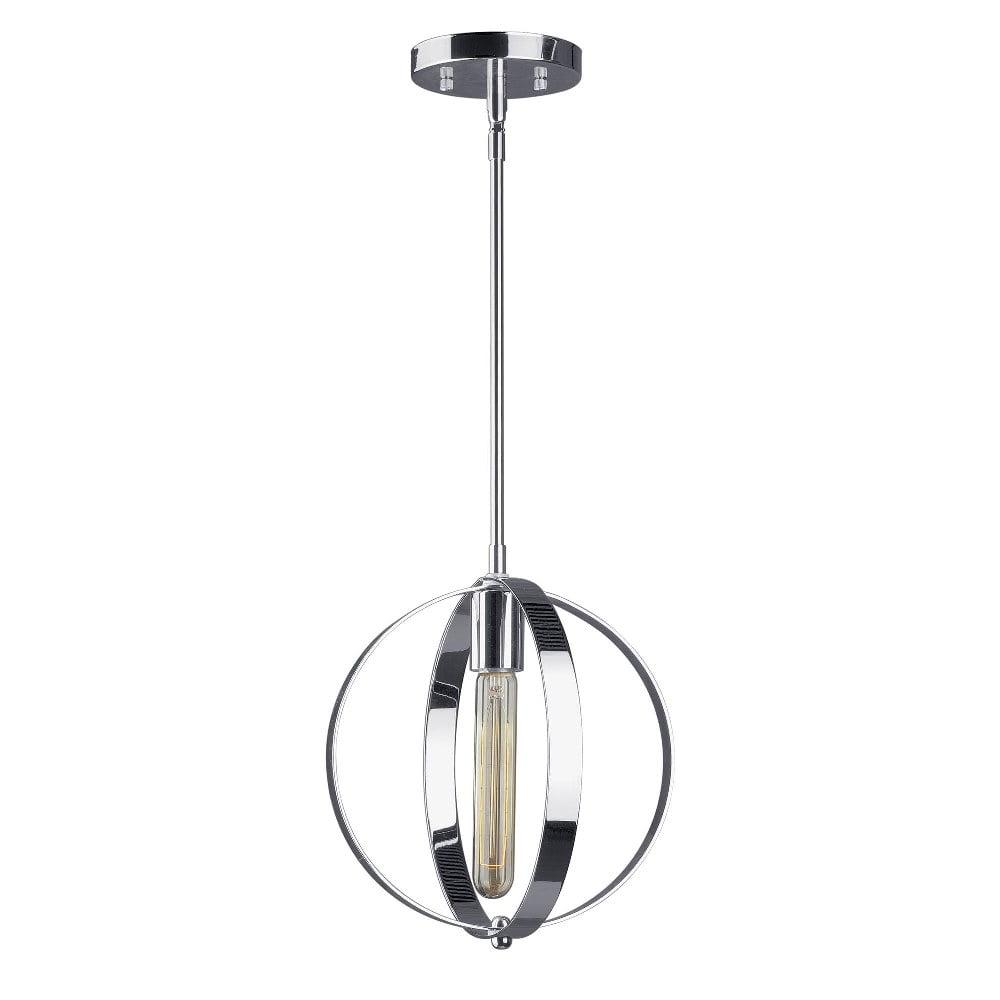 Celeste Chrome Globe Mini Pendant Light 11" Height